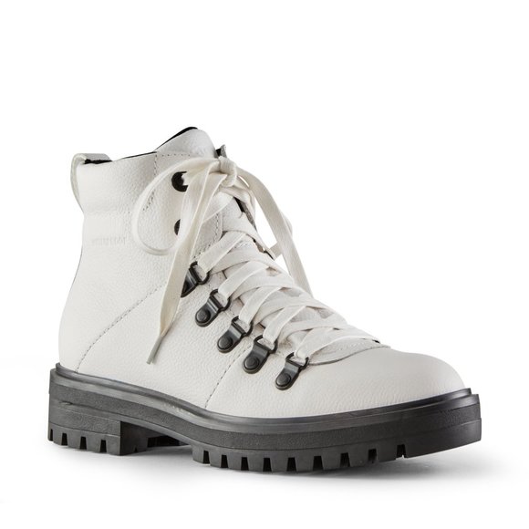 NWT Cougar Nash White Leather Waterproof Boots Size 7